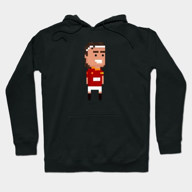 TOTTI 8 bit Hoodie by Roti Kodok Art